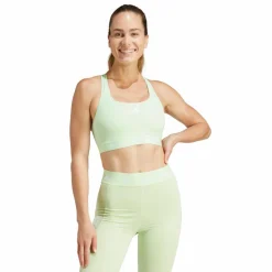 adidas Powerreact Training Medium-Support Techfit Bra Green Grön Discount