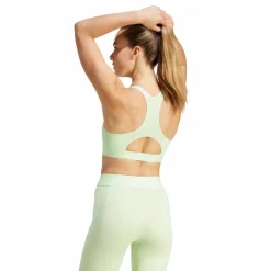 adidas Powerreact Training Medium-Support Techfit Bra Green Grön Discount