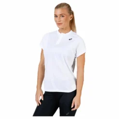 ASICS Practice Polo-Shirt White Vit Discount
