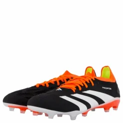 adidas Predator 24 Pro Firm Ground Boots Core Black / Cloud White / Solar Red Svart och Vit Clearance