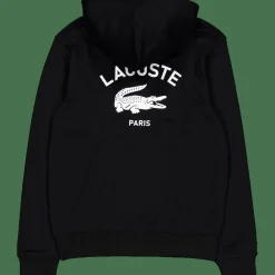 Lacoste Print Hoodie Noir 031 Black Outlet