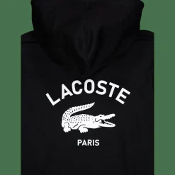Lacoste Print Hoodie Noir 031 Black Outlet