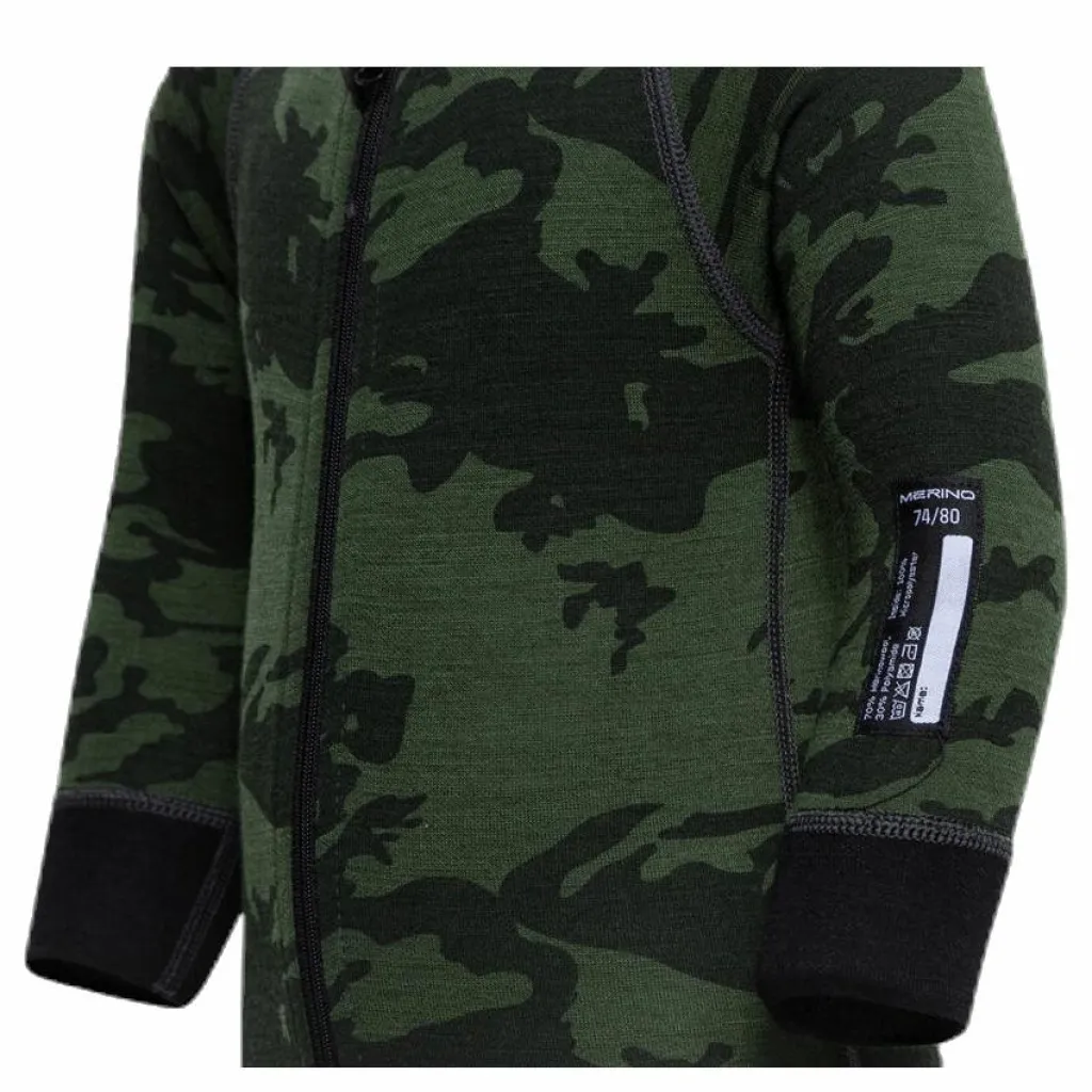 Print Merino Wool Overall Green*Lindberg Sale