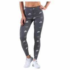 Nike Printed Leggings Shine BFF Grey Grå Outlet