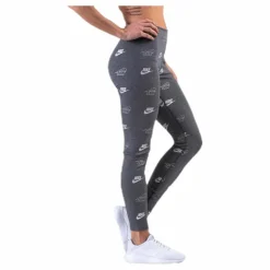 Nike Printed Leggings Shine BFF Grey Grå Outlet