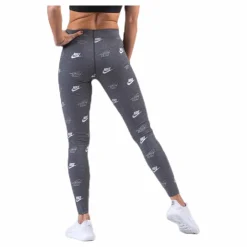Nike Printed Leggings Shine BFF Grey Grå Outlet