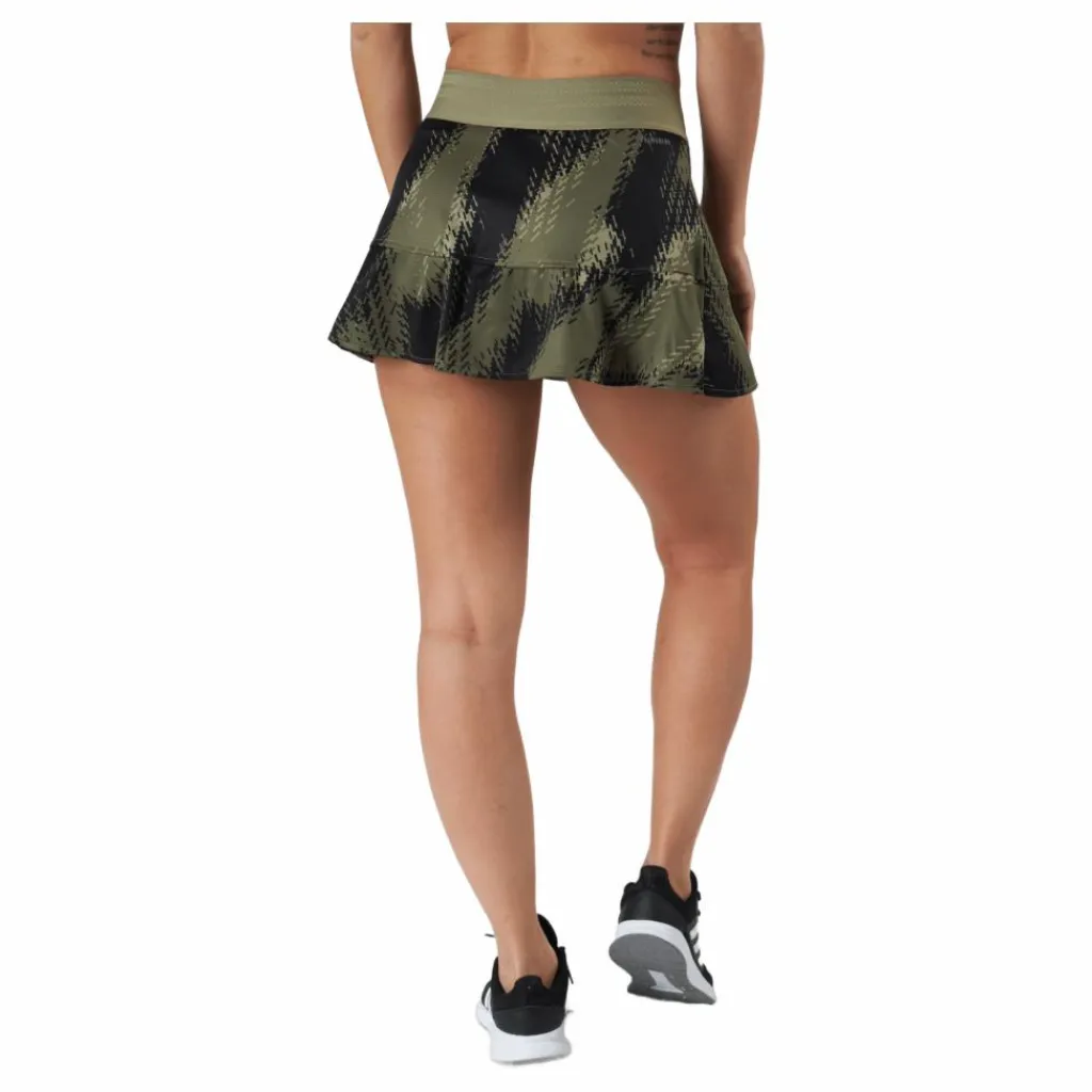 adidas Tennis Printed Match Skirt P.blue 000/brown Svart Discount