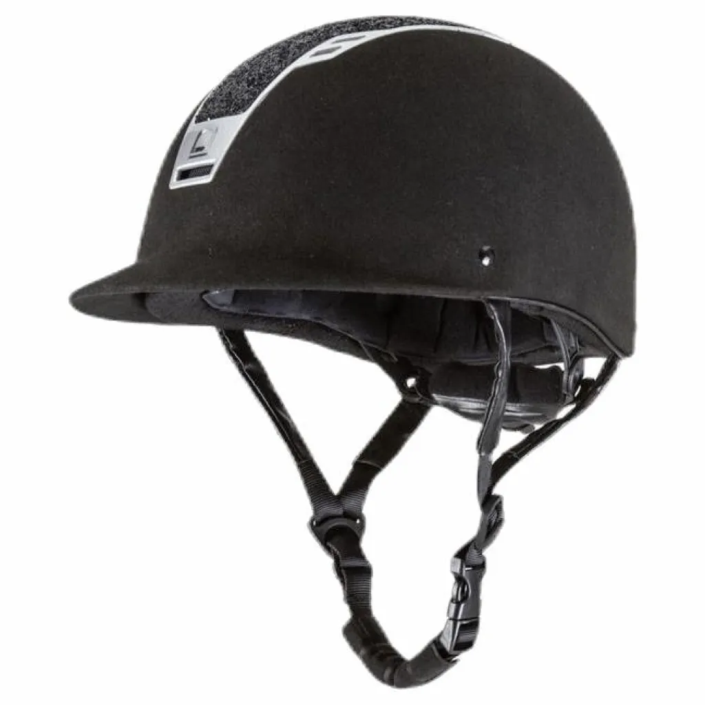 Priority Helmet Suede Glitter Black*Equipage New