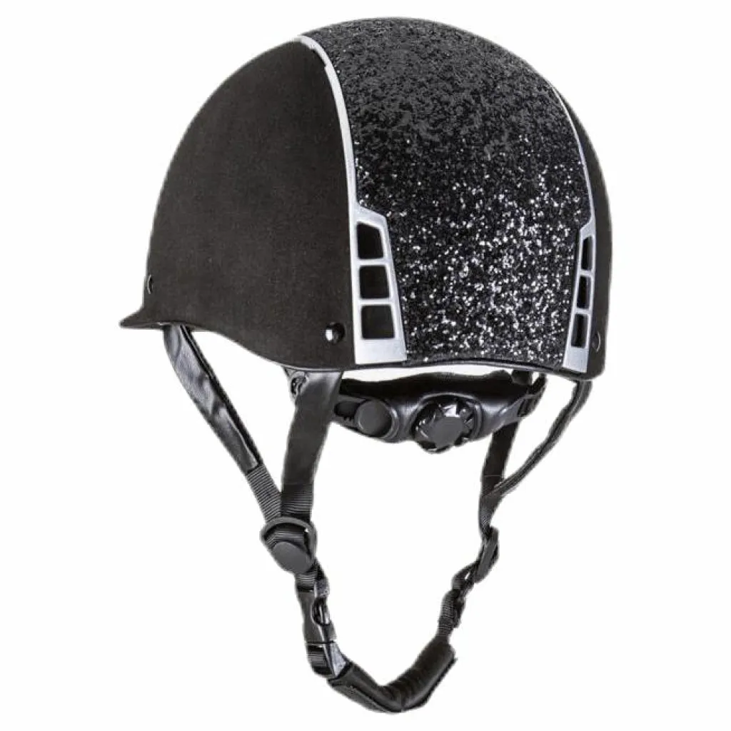 Priority Helmet Suede Glitter Black*Equipage New