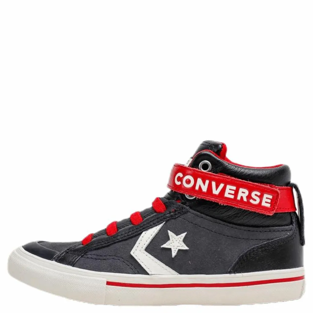 Converse Pro Blaze Strap Hi Junior Black/Red Svart och Röd Discount