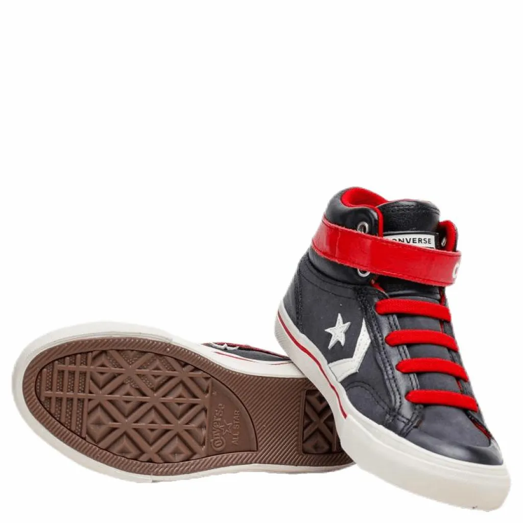 Converse Pro Blaze Strap Hi Junior Black/Red Svart och Röd Discount