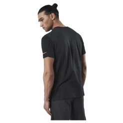 Nike Pro Burnout SS Top Black/Red Svart
