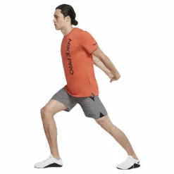Nike Pro Burnout SS Top Orange Sale