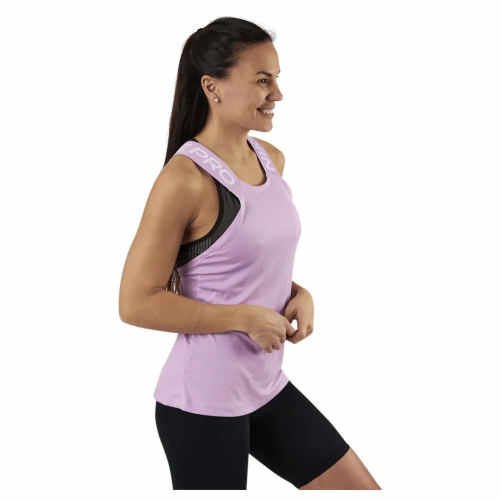 Nike Pro Dry Elastika Tank Top Pink/White Lila Clearance