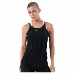 Nike Pro Elastika Tank Black Svart Discount