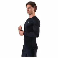 Nike Pro LS Top White/Black Svart Hot