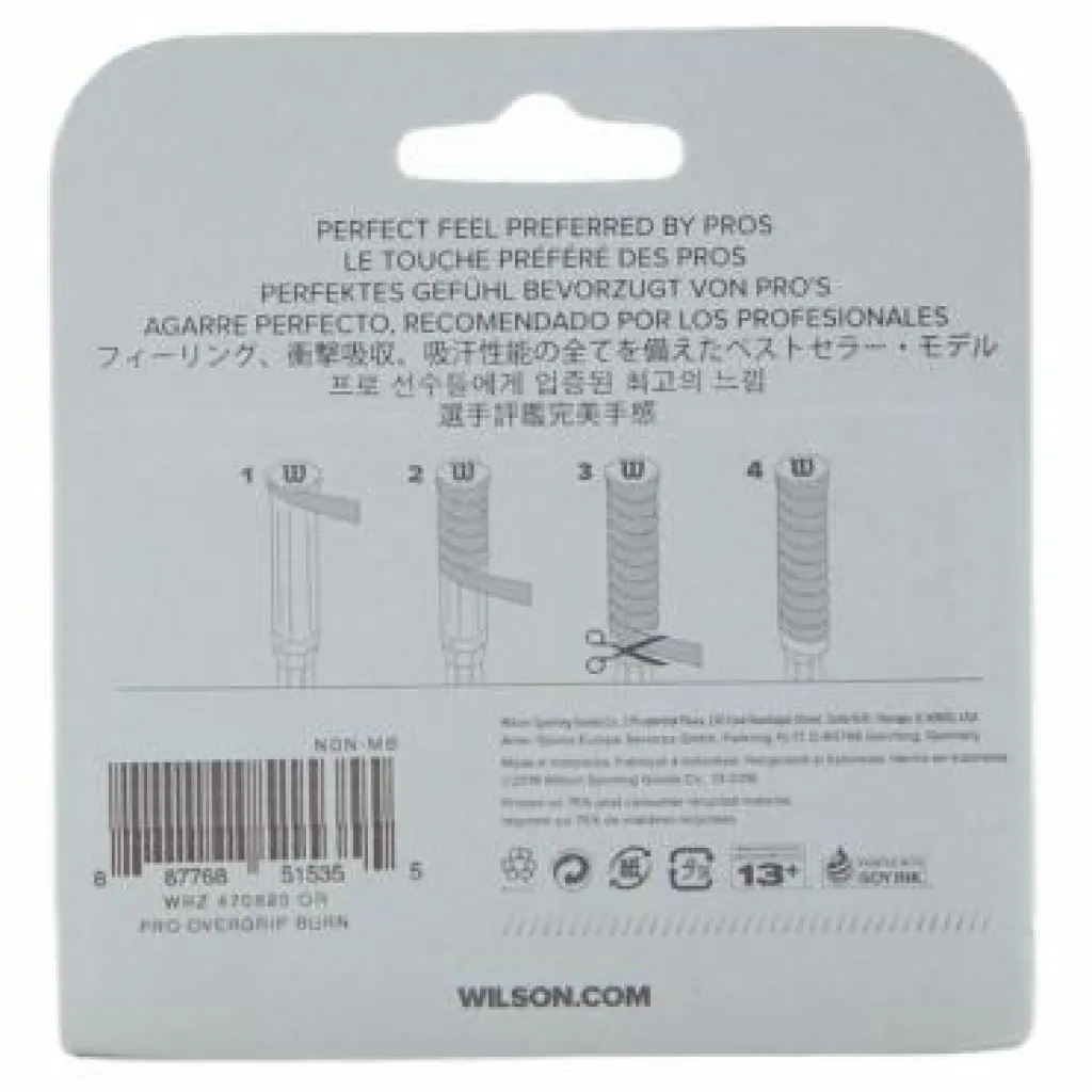 Wilson Pro Overgrip Burn Flerfärgad Discount