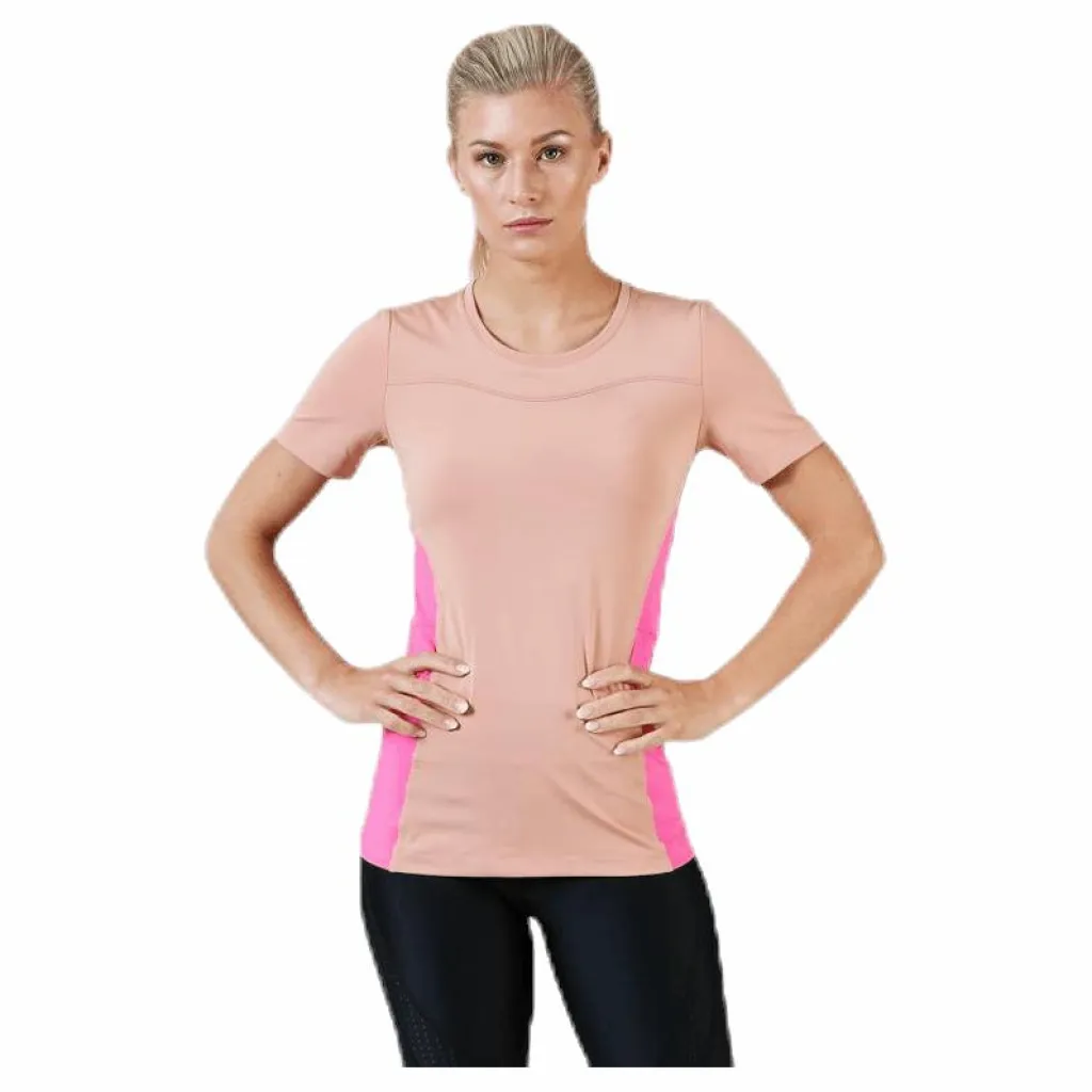 Nike Pro Short-Sleeve Top Pink/White Rosa Sale