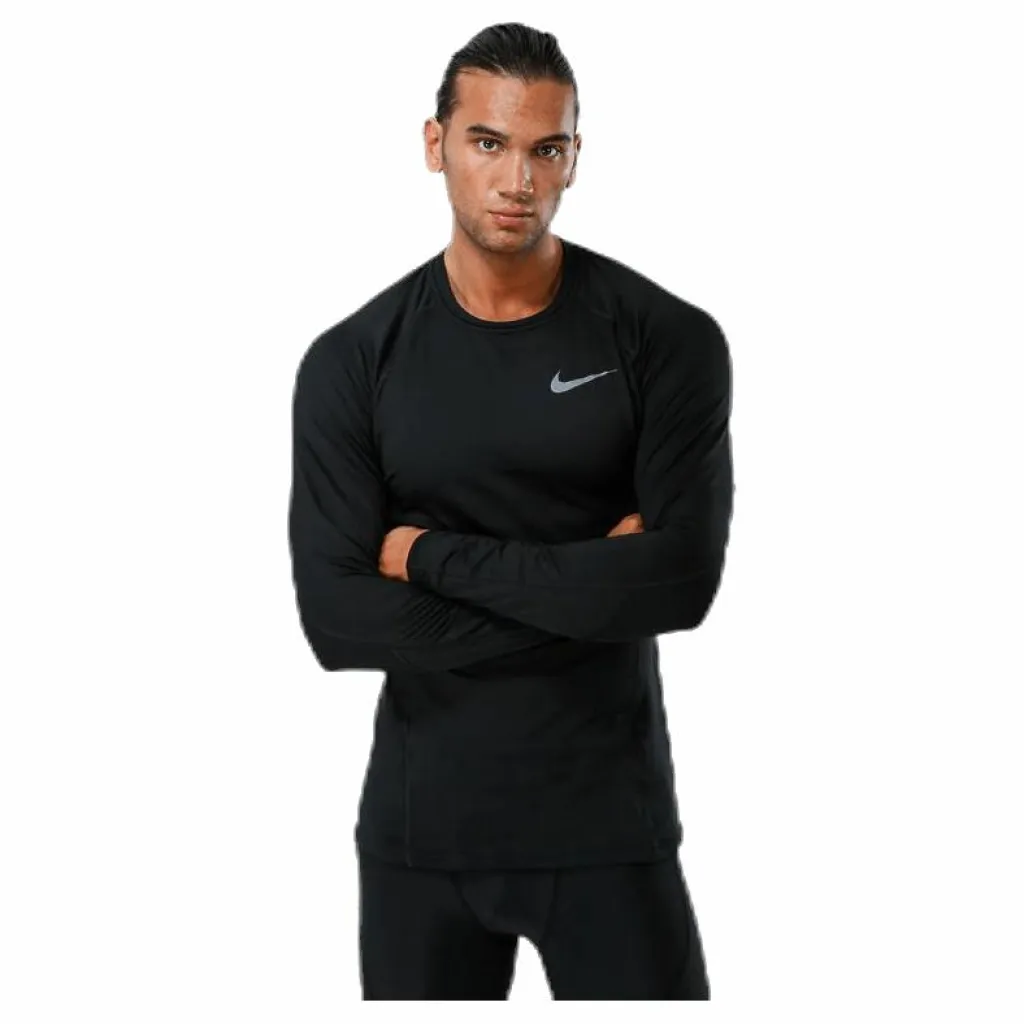 Nike Pro Therma Top LS Black Svart Discount