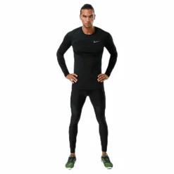 Nike Pro Therma Top LS Black Svart Discount