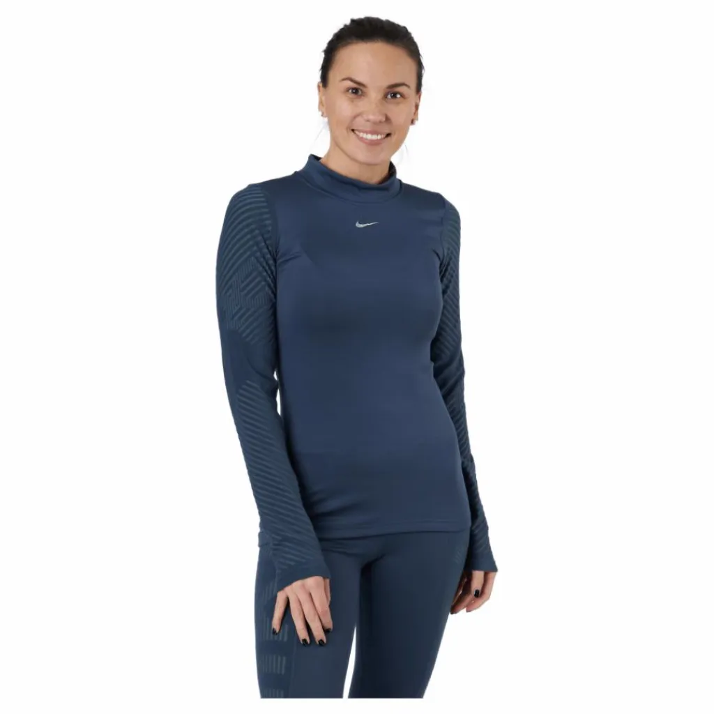Pro Therma-fit Adv Women's Lon Thunder Blue/metallic Silver*Nike