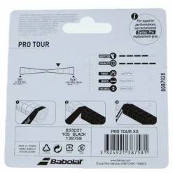 Pro Tour Grip 3-pack Black*Babolat Sale