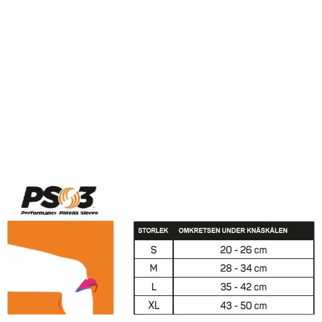 PS3 Performance Patella Sleeve Black*OS1st Outlet