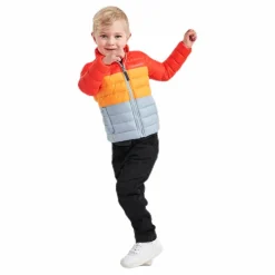 Puff Jacket Orange/Blue/Yellow*Didriksons Best
