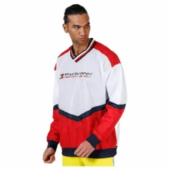 Tommy Hilfiger Sport Pull Over Jacket With Rib Red Röd Sale