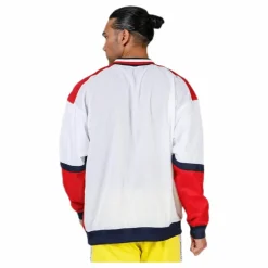 Tommy Hilfiger Sport Pull Over Jacket With Rib Red Röd Sale