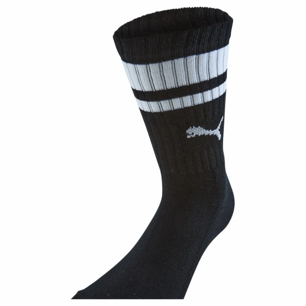 Puma Crew Heritage Stripe 2p U Black Svart Sale