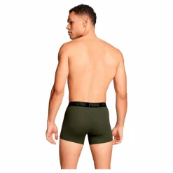 Puma Men Everyday Basic Boxer  Forest Night Tonal Svart Discount