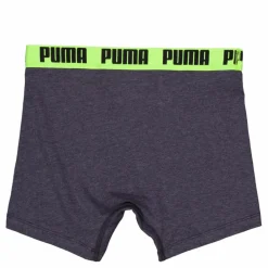 Puma Men Everyday Basic Boxer Dark Grey Melange / Yellow Grå Clearance