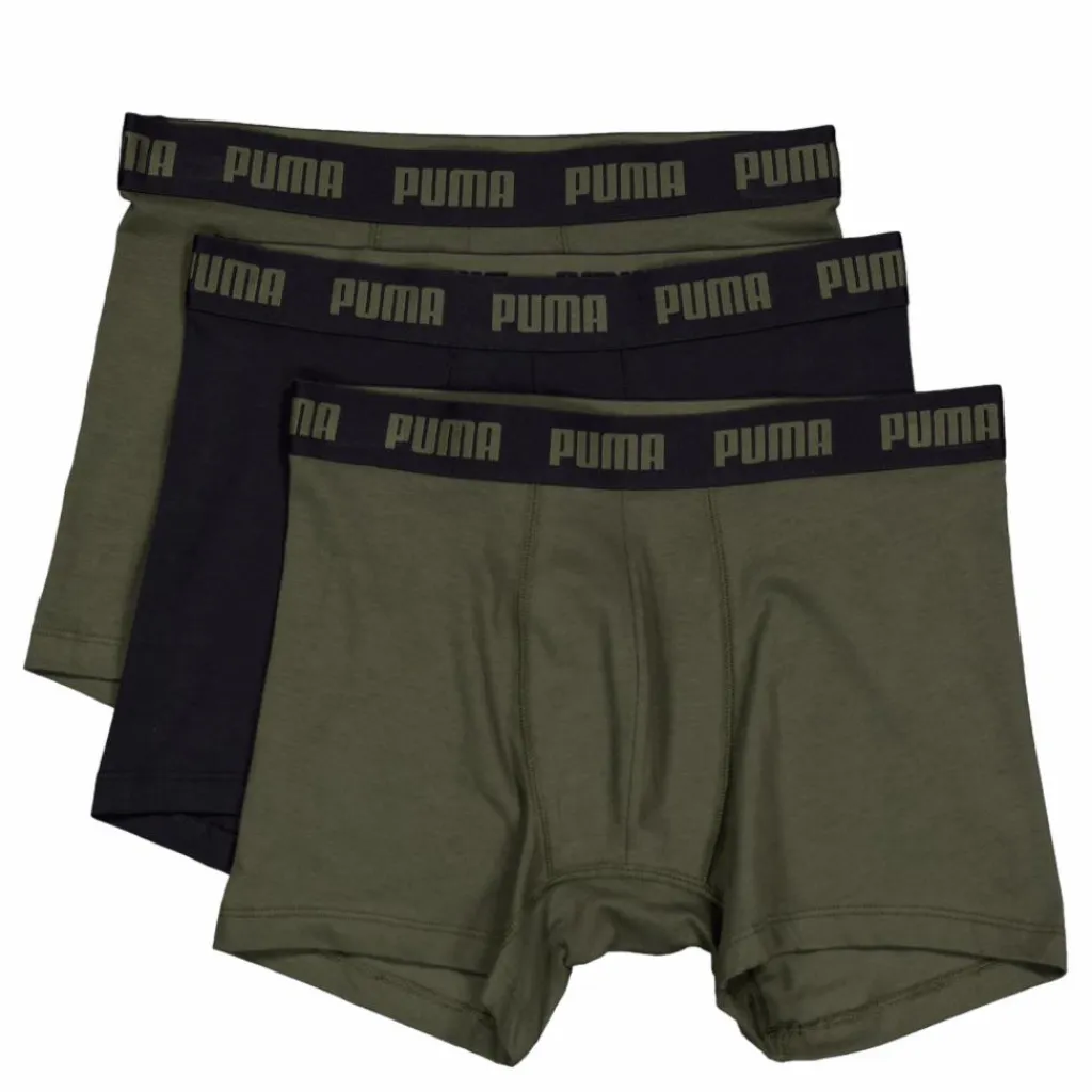 Puma Men Everyday Boxer 3p Forest Night Svart Discount