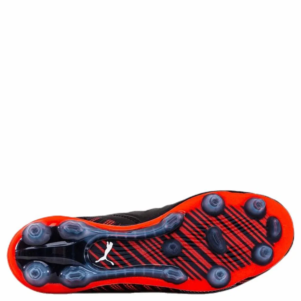 Puma One 5.1 FG/AG Junior Black/Red Orange New