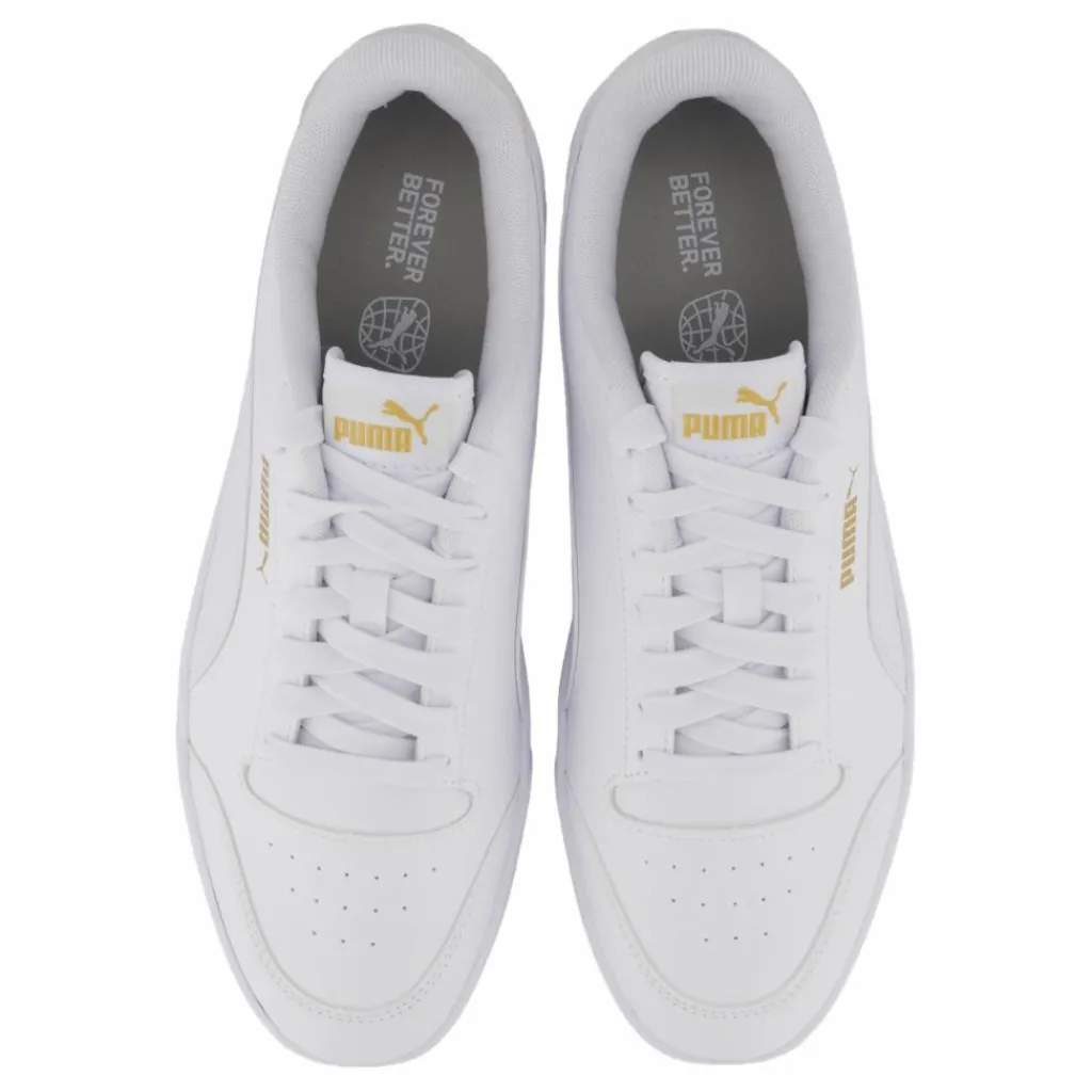 Puma Shuffle White-white-teamgold Guld och Vit Discount