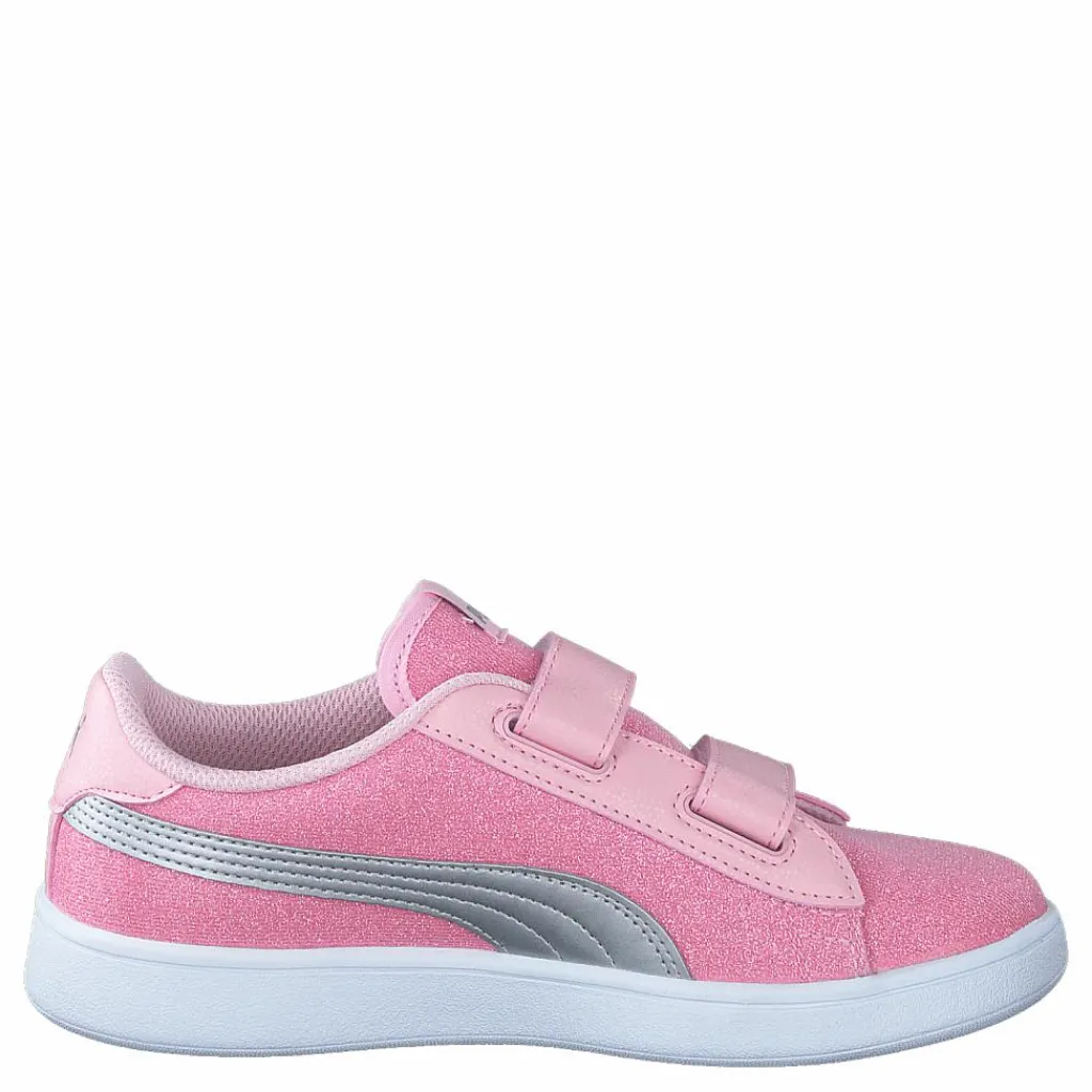 Puma Smash V2 Glitz Glam V Ps Almond Blossom- Silver Rosa Sale
