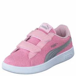 Puma Smash V2 Glitz Glam V Ps Almond Blossom- Silver Rosa Sale
