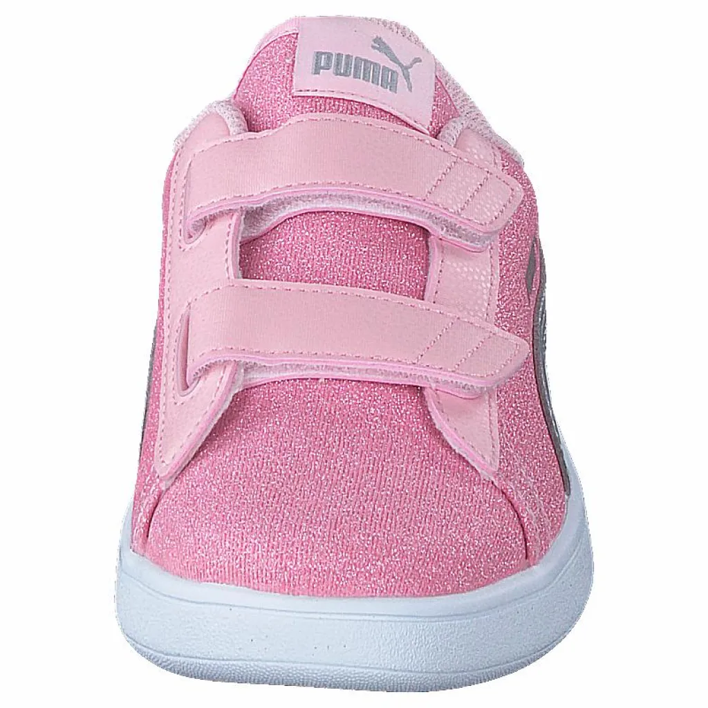 Puma Smash V2 Glitz Glam V Ps Almond Blossom- Silver Rosa Sale