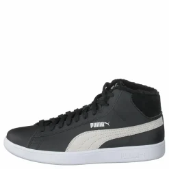 Puma Smash V2 Mid L Fur Jr Black- White Svart New