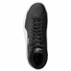 Puma Smash V2 Mid L Fur Jr Black- White Svart New