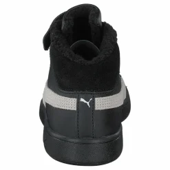 Puma Smash V2 Mid L Fur Ps Black-whisper White Svart Clearance