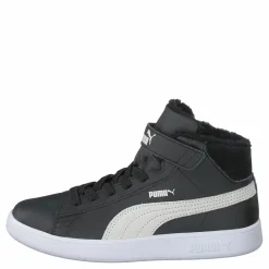 Puma Smash V2 Mid L Fur V Ps Black- White Svart Sale