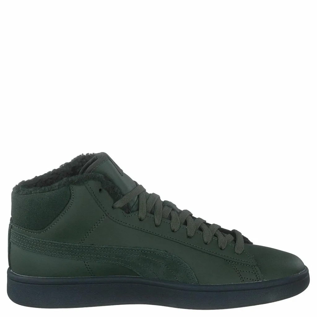 Puma Smash V2 Mid Wtr L Dark Green/Black Svart Hot