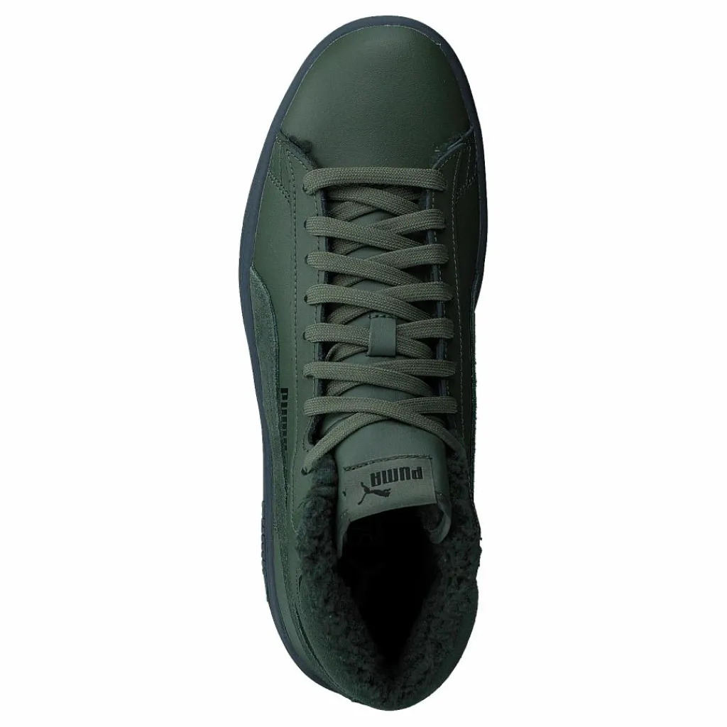 Puma Smash V2 Mid Wtr L Dark Green/Black Svart Hot