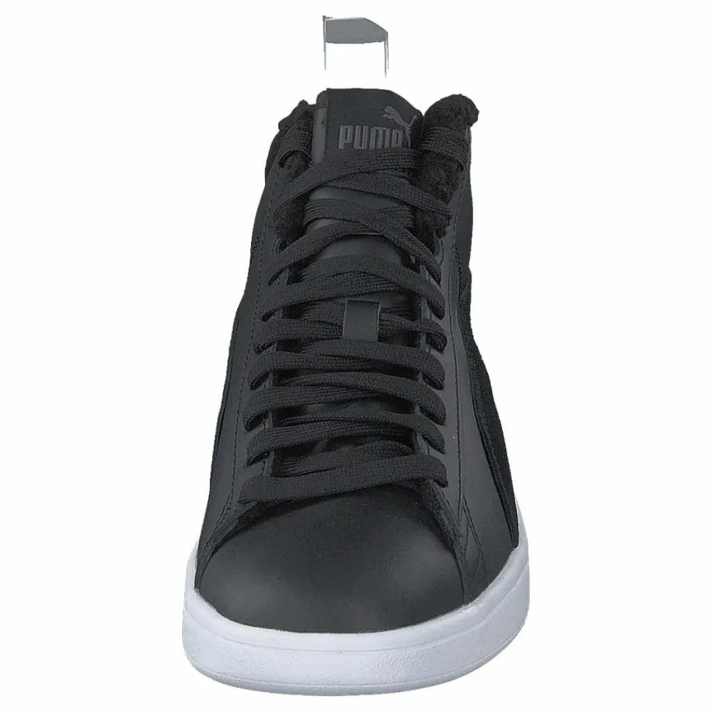 Puma Smash V2 Mid Wtr L Black-dark Shadow- White Svart Discount
