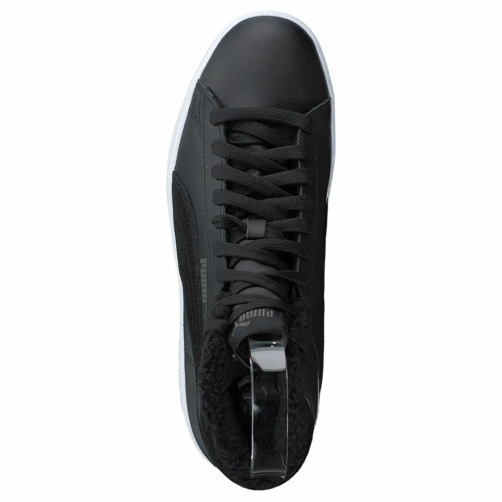 Puma Smash V2 Mid Wtr L Black-dark Shadow- White Svart Discount