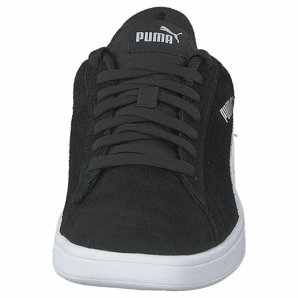 Puma Smash V2 Black- White-silver Svart Clearance