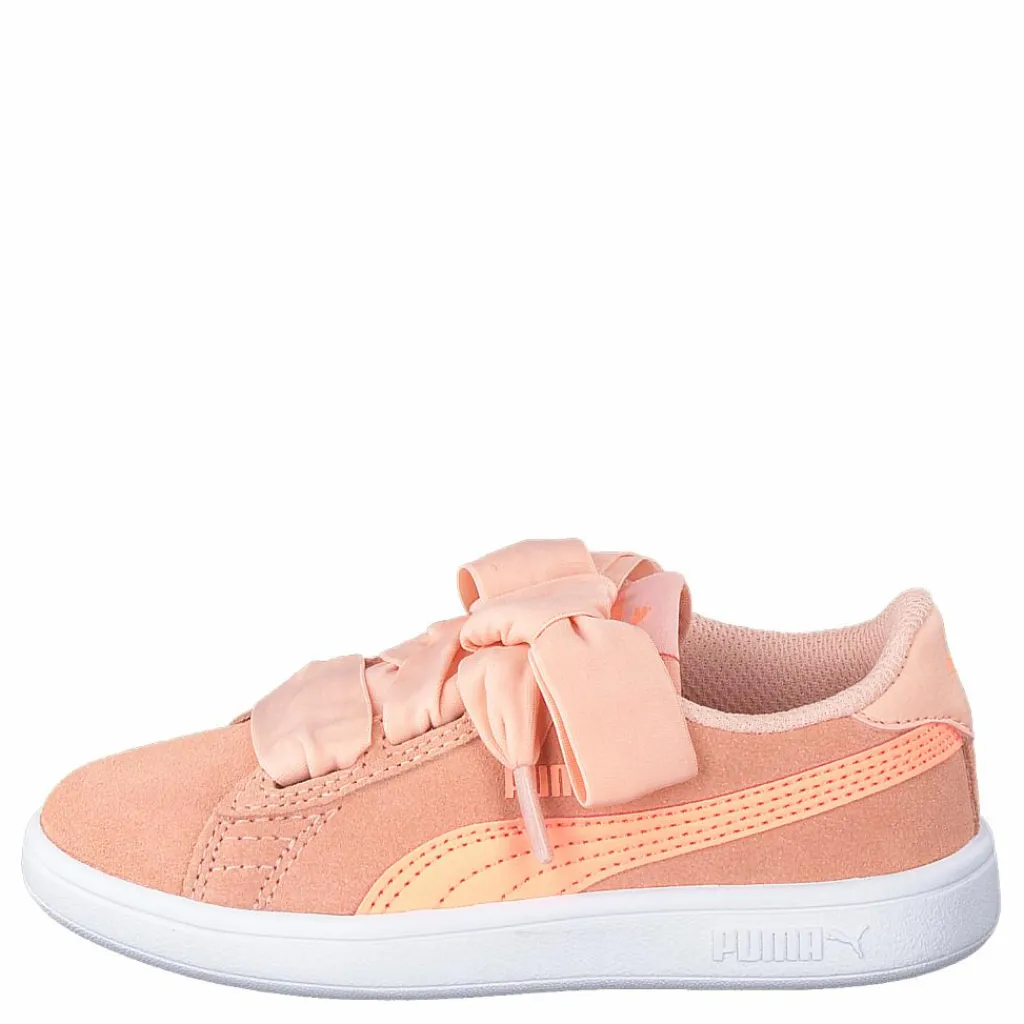 Puma Smash V2 Ribbon Ac Ps Peach Bud-bright Peach Rosa och Beige Hot