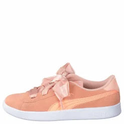 Puma Smash V2 Ribbon Jr Peach Bud-bright Peach Orange Clearance